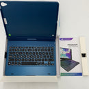 iPad Air 4th Generation (10.9-inch) Case with Keyboard,10 Color Backlight, 360 Rotable, Slim Protective Cover with Pencil Holder, iPad Keyboard Case for iPad Air 4 2020, iPad Pro 11 2018 (Blue)