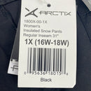 Arctix Women's Insulated Snow Pants, Black, 1X