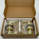 AmazonCommercial Grade 2 Commercial DutyDoor Lever-Privacy Lockset, Polished Brass Finish, 2-Pack