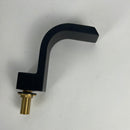 AUXO 3 Holes 2 Handles Widespread Bathroom Sink/Waterfall Faucet Solid Brass Lavatory Mixer Taps in Matte Black