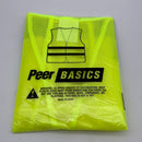 PeerBasics Safety Vests 10 Pack - Yellow Reflective High Visibility, Hi Vis Silver Strip, Men Women, Work, Cycling, Runner, Surveyor, Volunteer, Crossing Guard, Road, Construction, Neon (Mesh, 10)