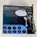 Ordenado Shower Heads with Handheld, 10" Rainfall Shower Head and 9-Setting High Pressure Handheld Shower Heads Combo, Dual Big ShowerHead with 11" Adjustable Extension Arm and 60" Stainless Hose