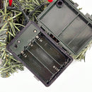Lighted Christmas Poinsettia Mailbox Swag Multi