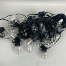 Outdoor String Lights 100FT Yuucio Shatterproof LED Patio Lights Commercial Grade Weatherproof S14 Hanging Lights with 30 Plastic Dimmable Bulbs for Porch Backyard Garden Bistro Connectable