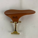 SAS Pearwood Chinrest for 3/4-4/4 Violin or Viola with 35mm Plate Height and Goldplated Bracket