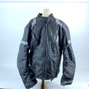 Motorcycle Jacket For Men Textile Motorbike Dualsport Enduro Motocross Racing Biker Riding CE Armored Waterproof All-Weather (Black, Large)