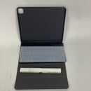 Keyboard Case for iPad Pro 12.9 2021 5th Generation/2020 4th Gen/2018 3rd Gen, 12.9  iPad Pro Case with Magnetically Wireless Detachable Keyboard and Pencil Holder, Black