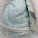 Bamboo Queen 2 Pack Bamboo Baby Bath Towel - Ultra Absorbent - Ultra Soft Hooded Towels for Kids - X Large Size for 0-7 Yrs (White and Blue, 37.5 x 37.5 Inch)