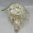 Jackcsale Romantic Wedding Bride Holding Bouquet Roses with Diamond Pearl Ribbon Valentine's Day Bouquet Confession (373 CRM)