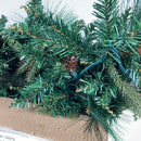 Joiedomi 9Ft Prelit Artificial Christmas Garland with 50 Warm LED Lights, Decorated with Pine Cones, Berry Clusters, for Holiday Outdoor & Indoor Christmas Decorations