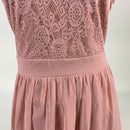 Dressystar Women's Lace Chiffon Bridesmaid Dress Sleeveless Formal Wedding Party Dress 0046 Blush L