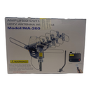 PBD WA-2608 Digital Amplified Outdoor HD TV Antenna with Mounting Pole & 40 ft RG6 Coax Cable 150 Miles Range Wireless Remote Rotation Support 2TVs
