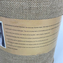 Wlflash Burlap Table Runner 12 Inch by 50 Yards Natural Jute Hessian Burlap Roll Crafts Fabric Rolls with Sewn Edges for Country Rustic Party Wedding Decorations Farmhouse Kitchen Decor(12" x50Yard)