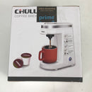 CHULUX Single Cup Coffee Maker Brewer,One Touch Function Compact Pod Mini Coffee Machine with Reusable Coffee Filter Cup,White