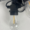Outdoor String Lights 100FT Yuucio Shatterproof LED Patio Lights Commercial Grade Weatherproof S14 Hanging Lights with 30 Plastic Dimmable Bulbs for Porch Backyard Garden Bistro Connectable