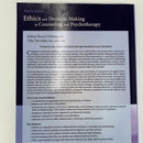 Ethics and Decision Making in Counseling and Psychotherapy, Fourth Edition