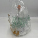 Vickerman Ice Palace Lighted White and Silver Angel Christmas Tree Topper with Clear Lights, 12"
