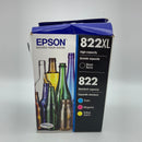 EPSON T822 DURABrite Ultra Ink High Capacity Black & Standard Color Cartridge Combo Pack (T822XL-BCS) for select Epson WorkForce Pro Printers