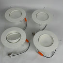 Sunco Lighting LED Can Lights Eyeball Retrofit Gimbal 5/6 Inch Recessed Lights Dimmable, 12W=60W, 5000K Daylight, 800 LM, Directional Angled Trim Adjustable Ceiling Downlight, UL Energy Star 4 Pack