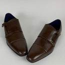 Bruno Marc Men's Dress Loafer Shoes Monk Strap Slip On Loafers Brown Size 12 M US Hutchingson_2