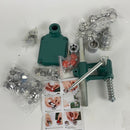 BEAMNOVA DIY Button Maker Kit Punch Press Cloth Button Cover Making Machine Tool 3 Sizes Die Set 18,25,30mm & 300 Button Supplies