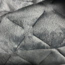 Boryard 3-Piece King Quilt Set, Velvet Lightweight Soft Velvet Bedspread Coverlet (104x90 inches) with 2 Pillow Shams (20x36 inches), Grey