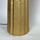 Fangio Lighting W-8602TXTGLD 29'' Ceramic Table Lamp with Ripple Design, Textured Gold