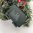 Lighted Christmas Poinsettia Mailbox Swag Multi