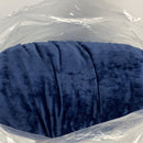 Sunshine Nicole Distressed Velvet Comforter Set, Distressed Velvet Face and Brushed Solid Microfiber Reverse, with Light Weight Soft Poly Fill, 5 Pieces Navy, King