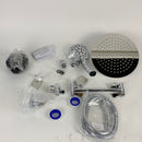 Ordenado Shower Heads with Handheld, 10" Rainfall Shower Head and 9-Setting High Pressure Handheld Shower Heads Combo, Dual Big ShowerHead with 11" Adjustable Extension Arm and 60" Stainless Hose