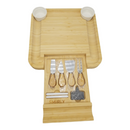 SMIRLY Bamboo Cheese Board and Knife Set: Large Charcuterie Boards Set & Cheese Platter - Unique House Warming Gifts, New Home, Anniversary & Wedding Gifts for Couple, Bridal Shower Gift for Women