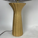 Fangio Lighting W-8602TXTGLD 29'' Ceramic Table Lamp with Ripple Design, Textured Gold
