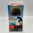 Action Camera 12MP Waterproof 30m Outdoor Sports Video DV Camera 1080P Full HD LCD Mini Camcorder with 900mAh Rechargeable Batteries and Mounting Accessories Kits(Black,)