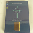 NIV, Reference Bible, Deluxe Single-Column, Leathersoft, Brown, Comfort Print