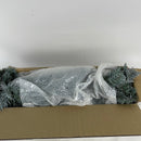 9' Frosted Garland with Clear Lights Frost/Green
