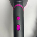 Hair Dryer, 1900W Blow Dryer with Diffuser, Ionic Hair Dryer with Powerful AC Motor, 3 Level Warm Wind/2 Gear Speed Foldable Blowdryer for Home Salon Travel, 2 Nozzles 1 Diffuser Included (Gray)