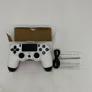 MOVONE Wireless Controller Dual Vibration Game Joystick Controller Compatible with PS4 Console (White+Black)