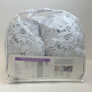 Boppy Side Sleeper Pregnancy Pillow with Removable Jersey Pillow Cover | Gray Falling Leaves | Compact, Stay-Put Design | Prenatal and Postnatal Positioning