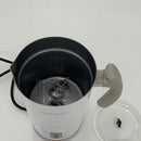 HadinEEon Milk Frother, Stainless Steel 16.9oz/3.4oz Electric Milk Steamer, Hot and Cold Foam Maker and Milk Warmer for Latte, Cappuccinos, Macchiato, Hot Chocolate Milk, 650W, 120V, White