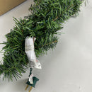 20' Lighted Pine Garland Clear