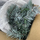 9' Frosted Garland with Clear Lights Frost/Green