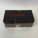 Vionic Women's Kit Josie Kitten Heels - Ladies Pumps with Concealed Orthotic Arch Support Black Suede 8 Medium US