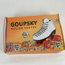 Goupsky Roller Skates for Women Youth High-Top 4 Wheels Quad Skates Shoes for Outdoor & Indoor Silver Size 10