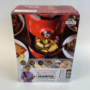 Aria 2-qt. Retro Ceramic Air Fryer Red-Black