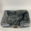 Bedsure Orthopedic Small Dog Bed, Bolster Dog Beds for Small Dogs - Foam Sofa with Removable Washable Cover, Waterproof Lining and Nonskid Bottom Couch, Grey-20x15x6