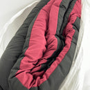 All-Seasons Reversible Comforter Set Black/Burgundy Full + Queen