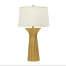 Fangio Lighting W-8602TXTGLD 29'' Ceramic Table Lamp with Ripple Design, Textured Gold