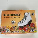 Goupsky Roller Skates for Women Youth High-Top 4 Wheels Quad Skates Shoes for Outdoor & Indoor Silver Size 10