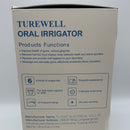 TUREWELL Water Dental Oral Irrigator for Teeth/Braces,10 Pressure Levels Water Teeth Cleaner 8 Water Jet Tips for Family, 600ML Electric Dental Flosser for Tooth Cleaning (White)