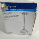 Westinghouse Lighting 6328700 One-Light Indoor Pendant, Chrome Finish with Clear Hammered Glass